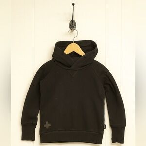 Nununu black hooded sweatshirt in size 3-4.